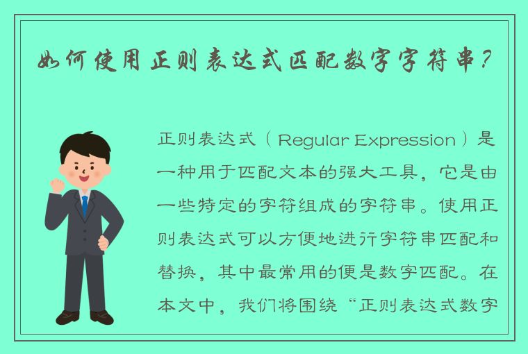 如何使用正则表达式匹配数字字符串?